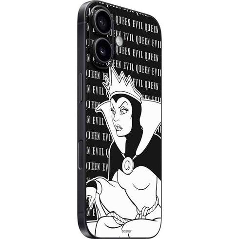 Disney Villains Evil Queen Black and White iPhone 16 Skin
