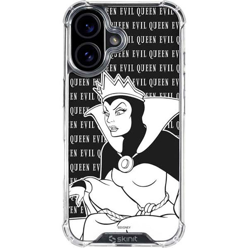 Disney Villains Evil Queen Black and White iPhone 17 Clear Case