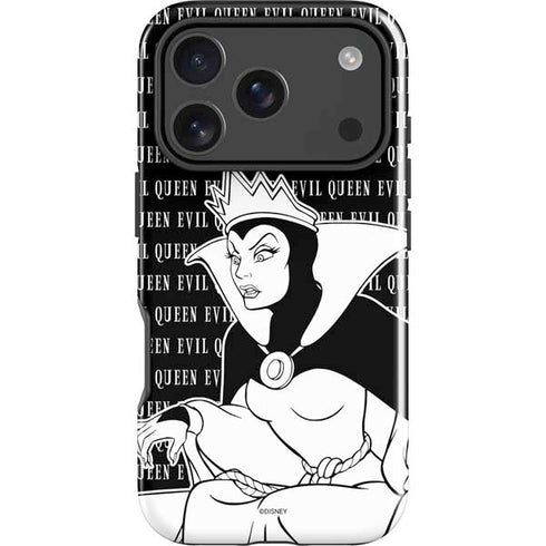 Disney Villains Evil Queen Black and White iPhone 18 Pro Impact Case