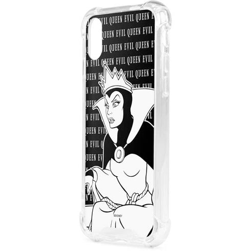 Disney Villains Evil Queen Black and White iPhone XS Clear Case
