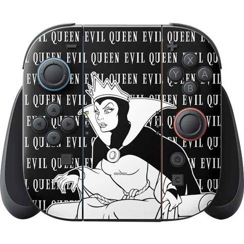Disney Villains Evil Queen Black and White Nintendo Skins