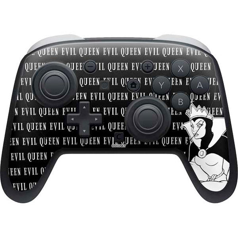 Disney Villains Evil Queen Black and White Nintendo Skins