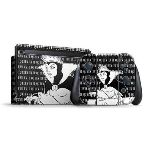 Disney Villains Evil Queen Black and White Nintendo Skins