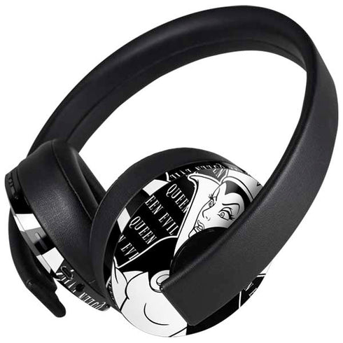 Disney Villains Evil Queen Black and White PlayStation 4 Gold Wireless Headset Skin