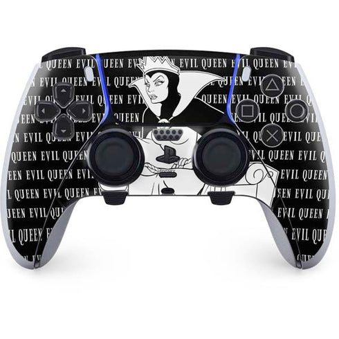 Disney Villains Evil Queen Black and White PS5 DualSense Edge Pro Controller Skin