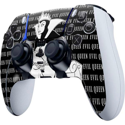 Disney Villains Evil Queen Black and White PS5 DualSense Edge Pro Controller Skin