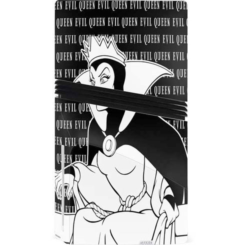 Disney Villains Evil Queen Black and White PS5 Pro Disk Bundle Skin