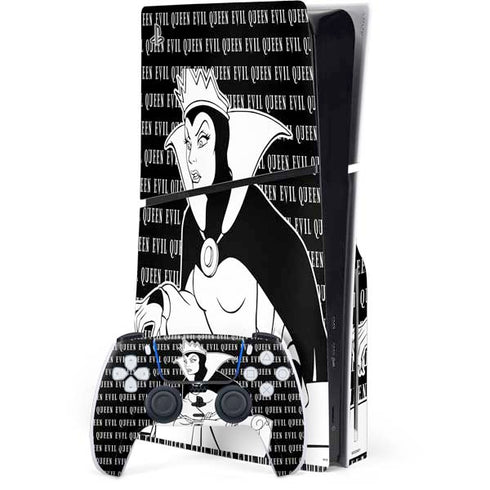 Disney Villains Evil Queen Black and White PlayStation PS5 Skins