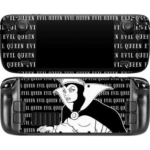 Disney Villains Evil Queen Black and White Steam Deck Handheld Gaming Computer OLED Skin