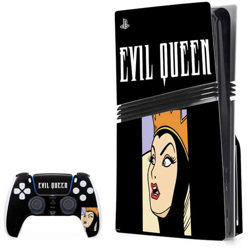 Disney Villains Evil Queen PS5 Pro Disk Bundle Skin
