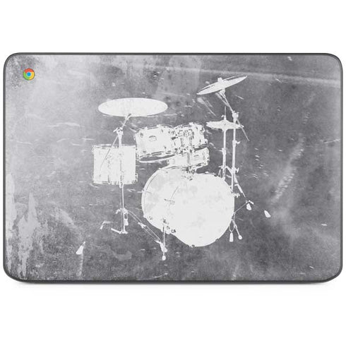 Faded Drumset HP Chromebook Skin