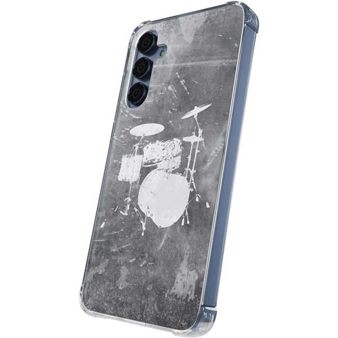 Faded Drumset Galaxy A35 5G Clear Case