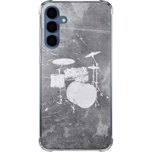 Faded Drumset Galaxy A55 5G Clear Case