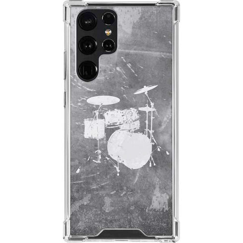 Faded Drumset Galaxy S23 Ultra Clear Case