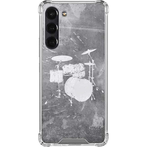 Faded Drumset Galaxy S24 FE Clear Case