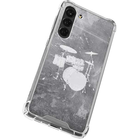 Faded Drumset Galaxy S24 FE Clear Case