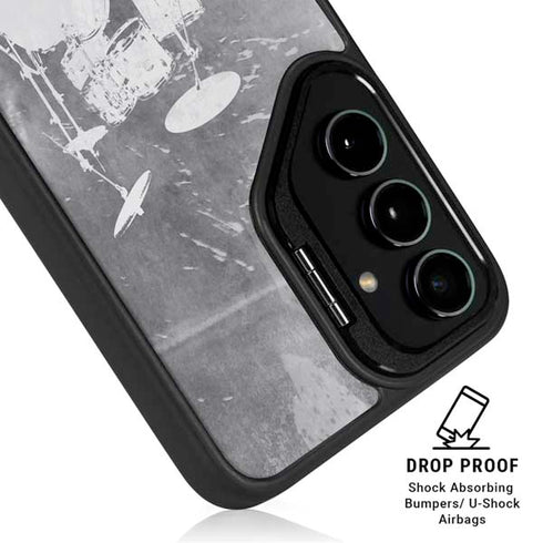 Faded Drumset Galaxy S24 Kickstand Case