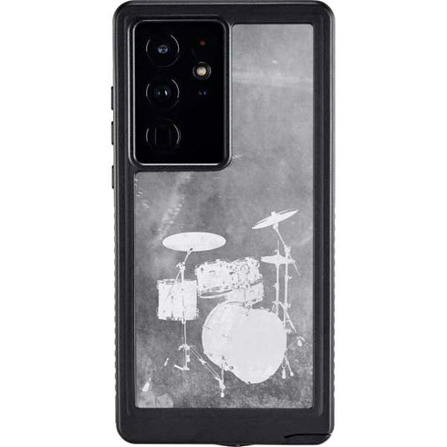 Faded Drumset Galaxy S24 Ultra Waterproof Case