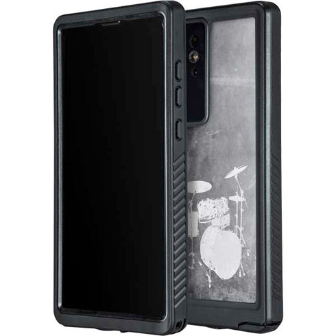 Faded Drumset Galaxy S24 Ultra Waterproof Case