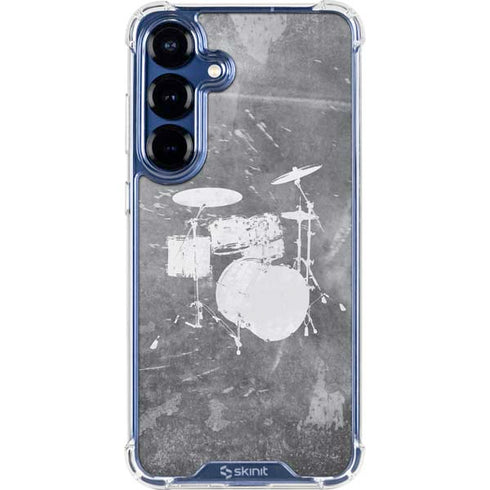 Faded Drumset Galaxy S25 Clear Case