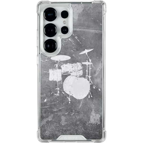 Faded Drumset Galaxy S25 Ultra Clear Case