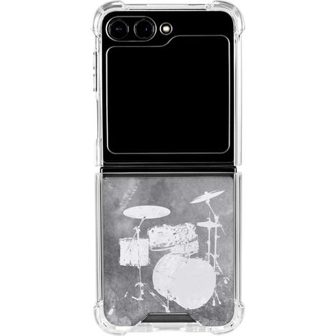 Faded Drumset Galaxy Z Flip6 Clear Case