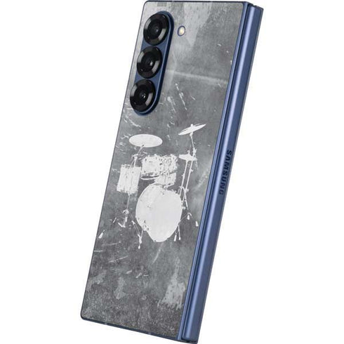 Faded Drumset Galaxy Z Fold6 Skin