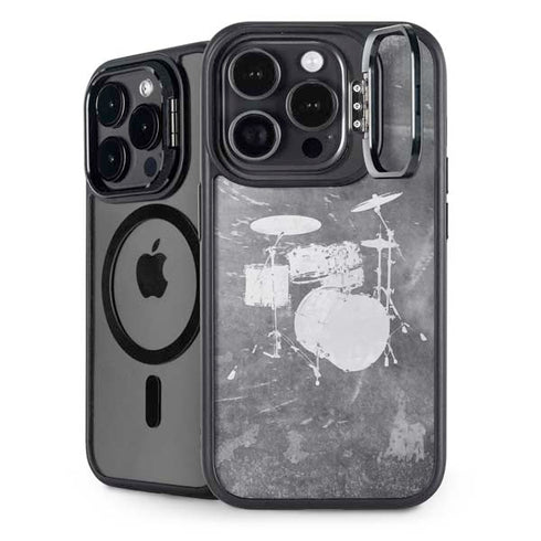 Faded Drumset iPhone 14 Pro Max Kickstand Case