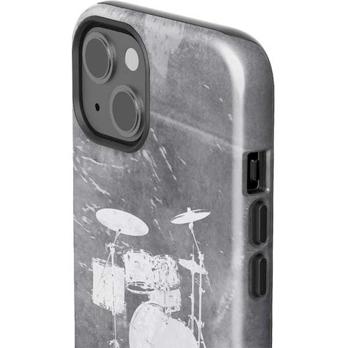 Faded Drumset iPhone 15 Impact Case