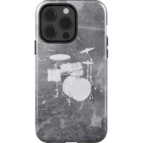 Faded Drumset iPhone 15 Pro Impact Case