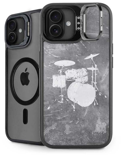 Faded Drumset iPhone 16 Plus Kickstand Case