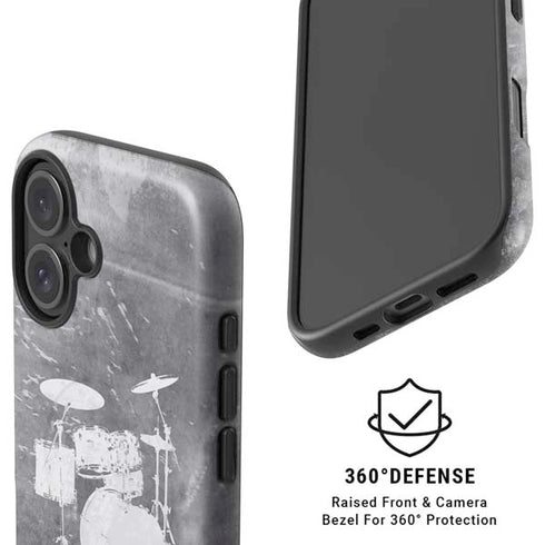 Faded Drumset iPhone 16 Plus Magsafe Impact Case
