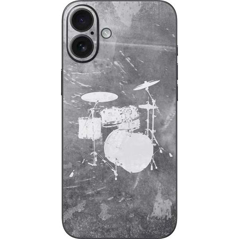 Faded Drumset iPhone 16 Plus Skin