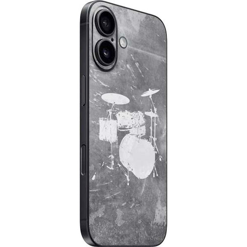 Faded Drumset iPhone 16 Plus Skin