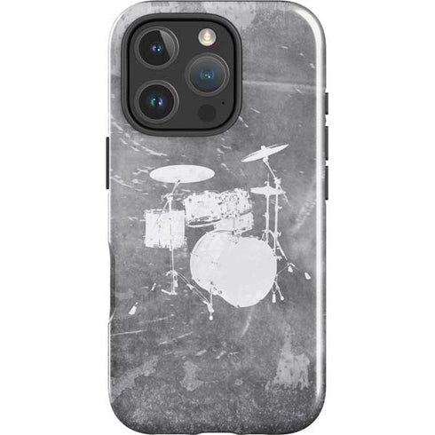 Faded Drumset iPhone 16 Pro Impact Case