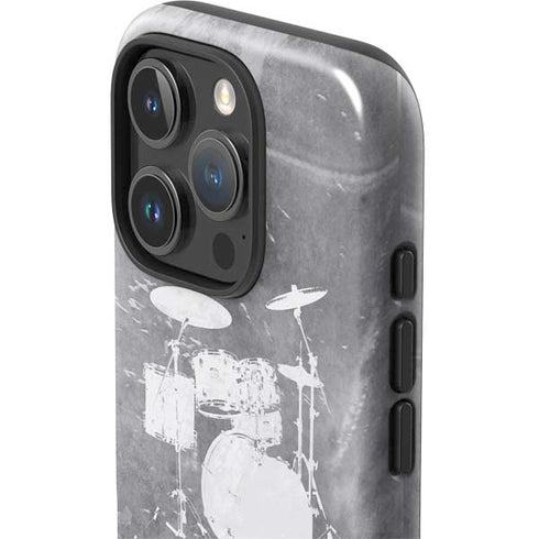 Faded Drumset iPhone 16 Pro Impact Case