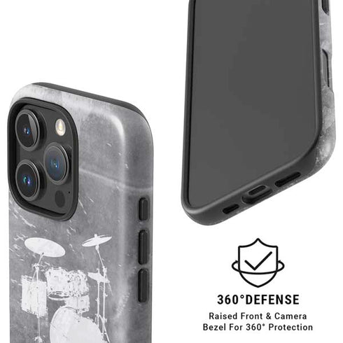 Faded Drumset iPhone 16 Pro Magsafe Impact Case