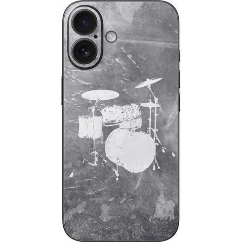 Faded Drumset iPhone 16 Skin