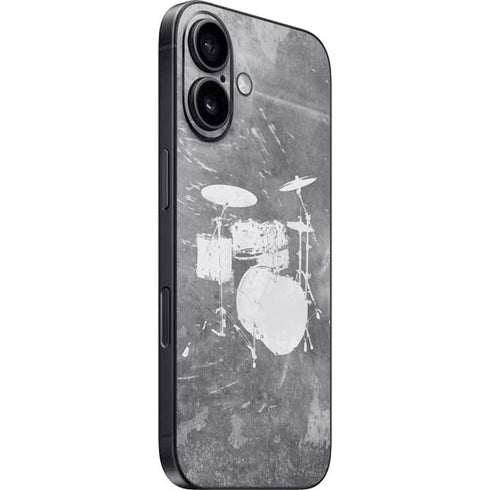 Faded Drumset iPhone 16 Skin
