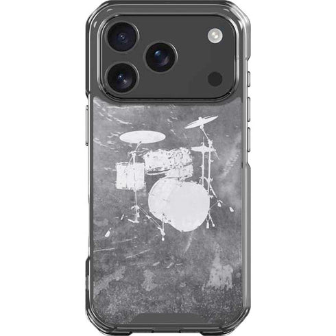 Faded Drumset iPhone 18 Pro Clear Case