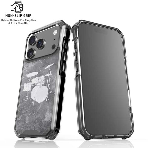 Faded Drumset iPhone 18 Pro Clear Case