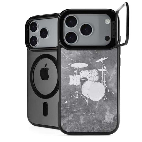 Faded Drumset iPhone 18 Pro Kickstand Case