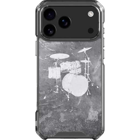 Faded Drumset iPhone 18 Pro Max Clear Case