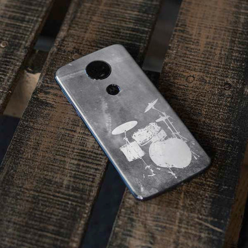 Faded Drumset Moto E5 Plus Skin