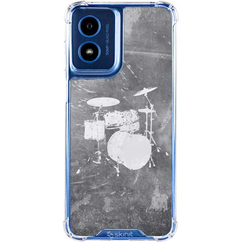 Faded Drumset Moto G Play 4G (2024) Clear Case
