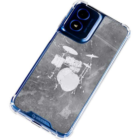 Faded Drumset Moto G Play 4G (2024) Clear Case
