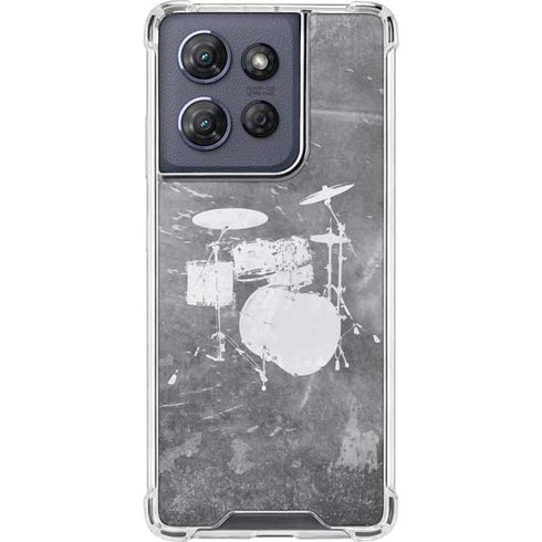 Faded Drumset Moto G Power 5G (2025) Clear Case