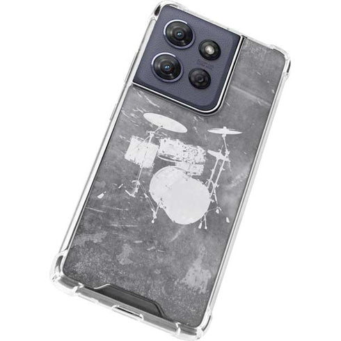 Faded Drumset Moto G Power 5G (2025) Clear Case