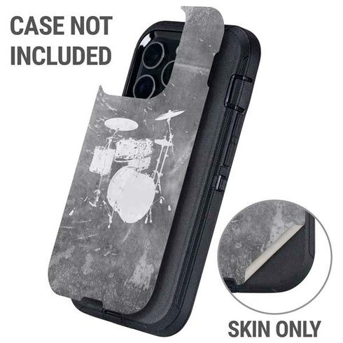 Faded Drumset Otterbox Defender iPhone Skin