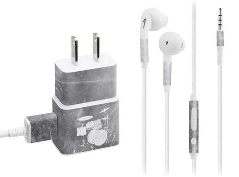 Faded Drumset Phone Charger Skin
